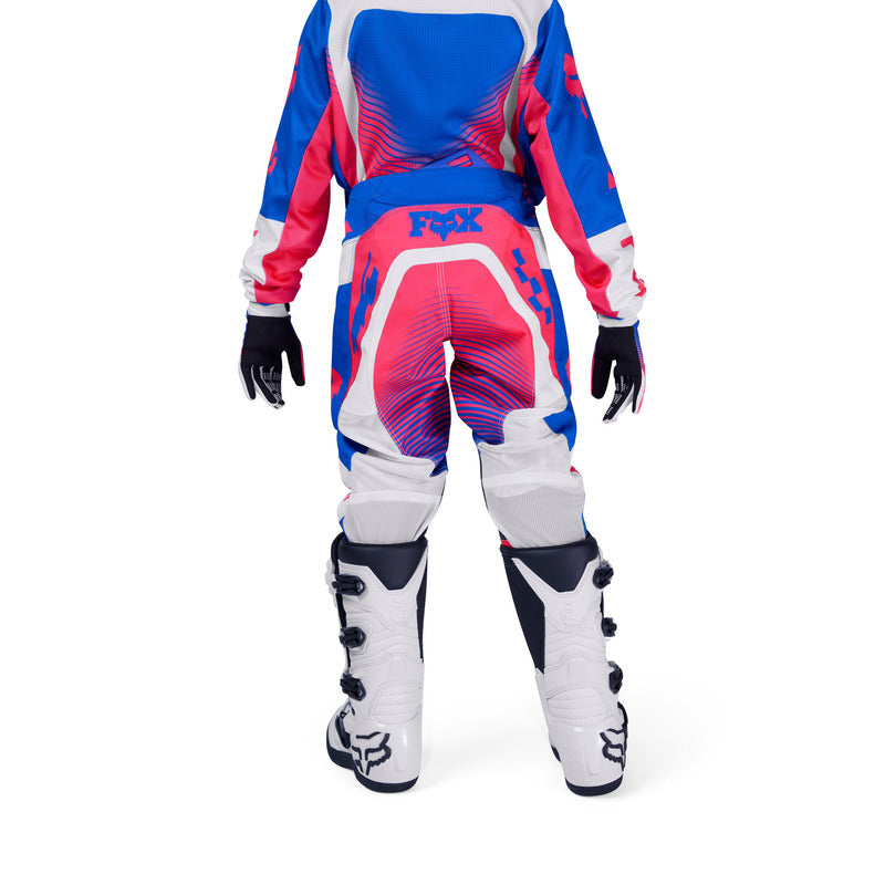 SPODNIE MOTOCYKLOWE JUNIOR FOX 180 COLLECT BLUE PINK – zdjęcie 4