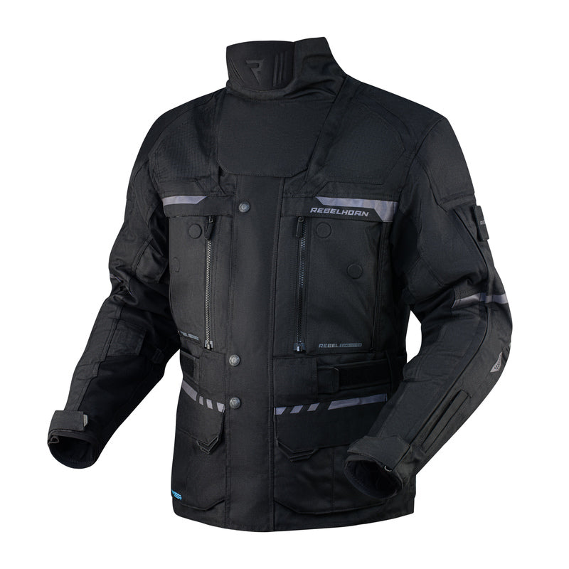 KURTKA MOTOCYKLOWA TEKSTYLNA REBELHORN CUBBY 4 BLACK