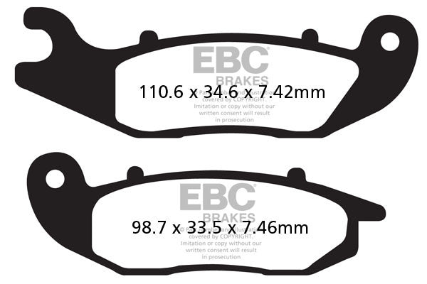 EBC Brakes Klocki hamulcowe EBC MXS465 off-road wyczynowe (kpl. na 1 tarcze)