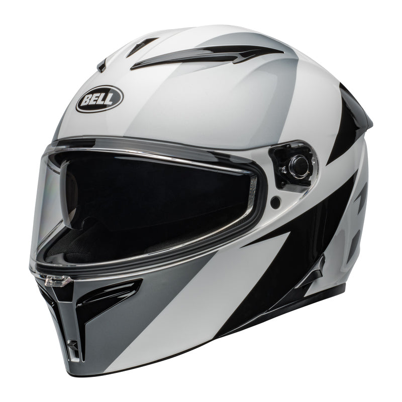 KASK MOTOCYKLOWY BELL LITHIUM ECE6 SHEAR SILVER WHITE