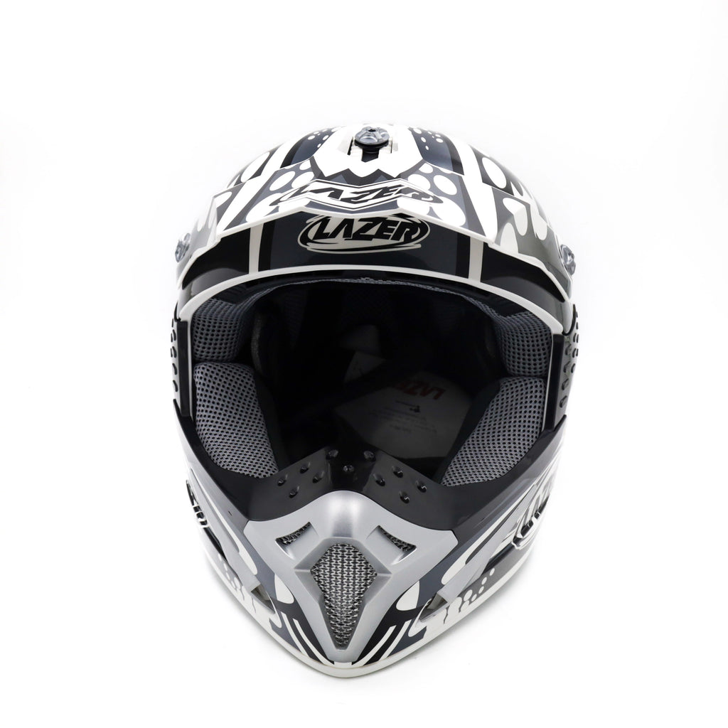 Kask motocyklowy LAZER SMX Bionic biały/szary