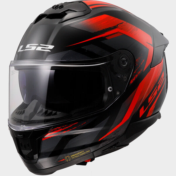 KASK LS2 FF808 STREAM II FURY BLACK RED-06