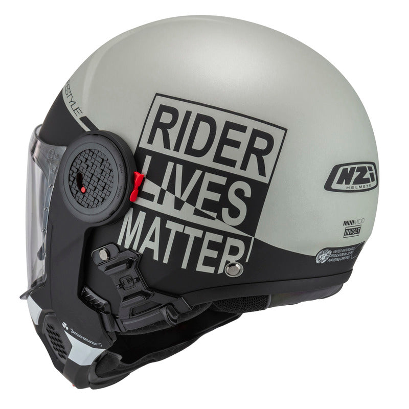 KASK MOTOCYKLOWY NZI MINIMOD DUO INVOLT GREYBLACK GREY MATT XS