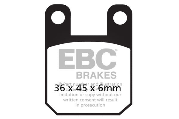 EBC Brakes Klocki hamulcowe EBC FA115TT (kpl. na 1 tarcze)