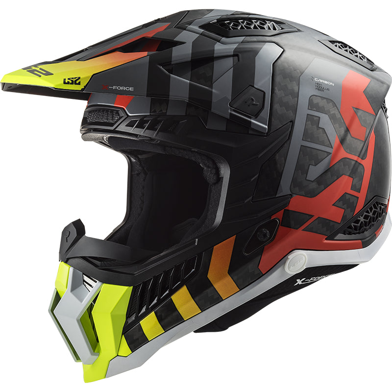 KASK LS2 MX703 C X-FORCE BARRIER YEL. RED-06