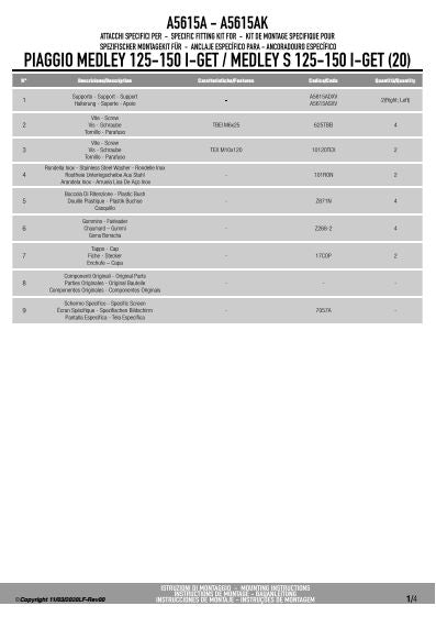 KAPPA MOCOWANIE SZYBY 7057AK PIAGGIO Medley 125-150 i get / Medley S 125-150 i get (20) – zdjęcie 4