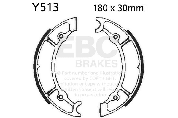 EBC Brakes Szczęki hamulcowe EBC Y513 (1 kpl.)