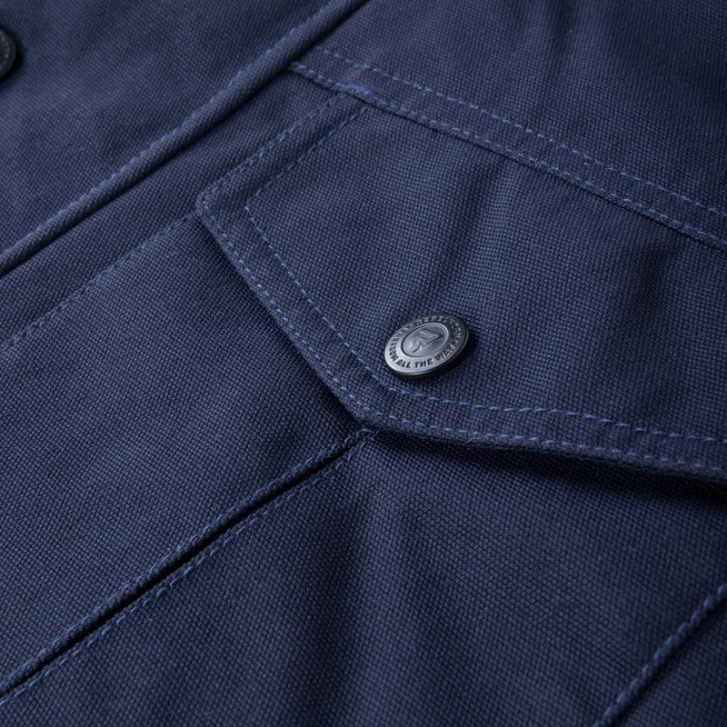 KURTKA MOTOCYKLOWA TEKSTYLNA REBELHORN HUNTER NAVY BLUE – zdjęcie 3