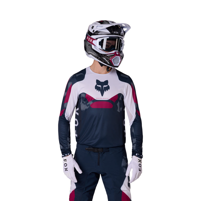 BLUZA MOTOCYKLOWA FOX FLEXAIR TACTILE WHITE