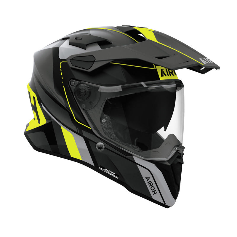 KASK MOTOCYKLOWY AIROH COMMANDER 2 SKIP YELLOW MATT