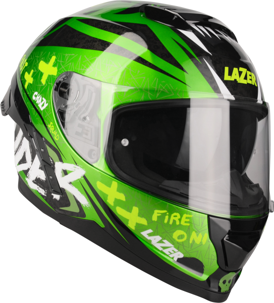 Kask Motocyklowy LAZER RAFALE SR Oni Zielony (kol. Czarny - Zielony)