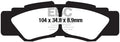 EBC Brakes Klocki hamulcowe EBC FA677TT (kpl. na 1 tarcze)