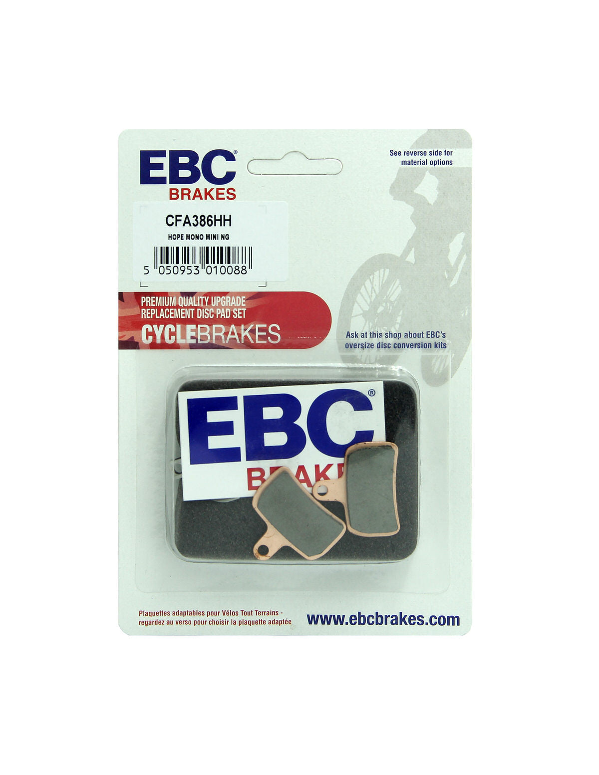 CFA386HH - Klocki hamulcowe rowerowe (spiekane) EBC Brakes