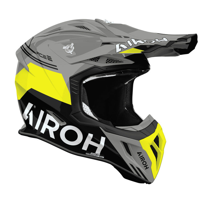 KASK MOTOCYKLOWY AIROH AVIATOR ACE 2 FURY YELLOW GLOSS