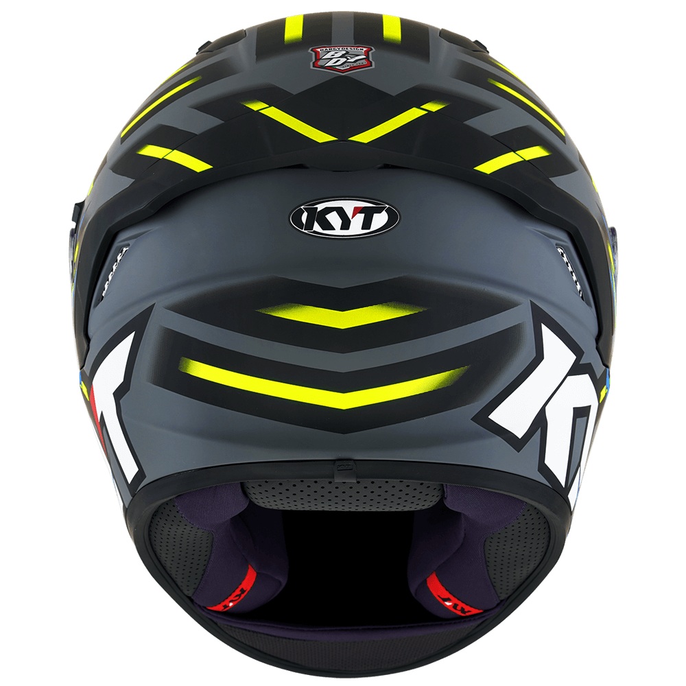 Kask Motocyklowy KYT NF-R FLAMING niebieski