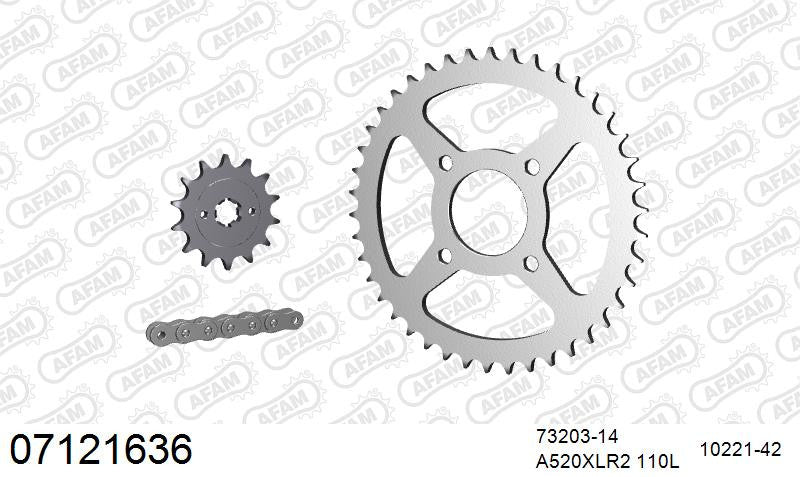Zestaw napędowy AFAM do KTM 200 Duke, 200 Duke ABS
