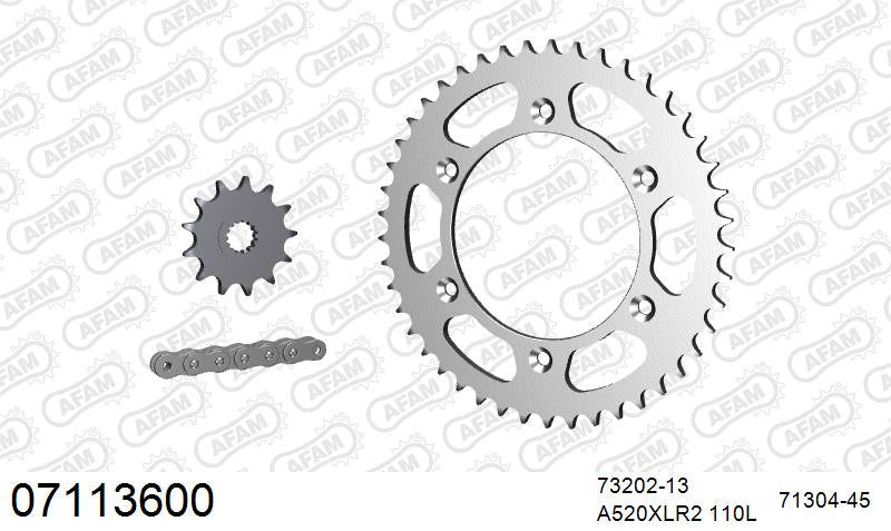 Zestaw napędowy AFAM do KTM LC2 125