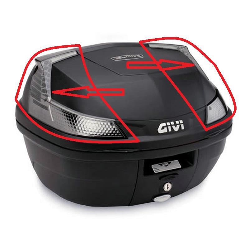 GIVI ODBLASK TRANSPARĘTNY ŚWIATŁA KOMPLET B37N B47N