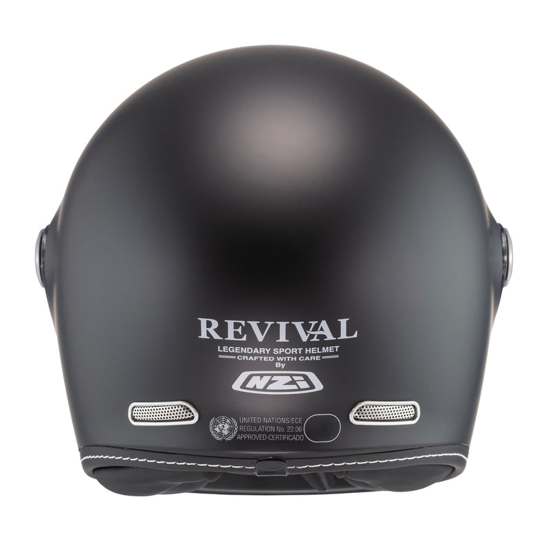 KASK MOTOCYKLOWY NZI REVIVAL MATT BLACK XS