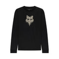 KOSZULKA Z DŁUGIM RĘKAWEM JUNIOR FOX ROUGHCUT ULTRA BLACK