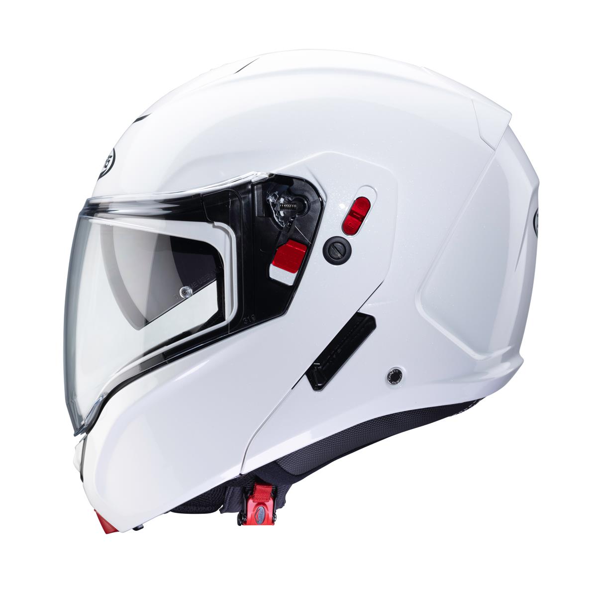 CABERG KASK SZCZĘKOWY FLIP-UP MODEL HORUS X SOLID KOLOR BIAŁY POŁYSK (PINLOCK W ZESTAWIE) – zdjęcie 4