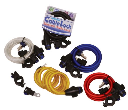 OXFORD LINKA CABLE LOCK Z ZAMKNIĘCIEM DŁUGOŚĆ 1.8M X 12MM KOLOR CIEMNY BS – zdjęcie 3