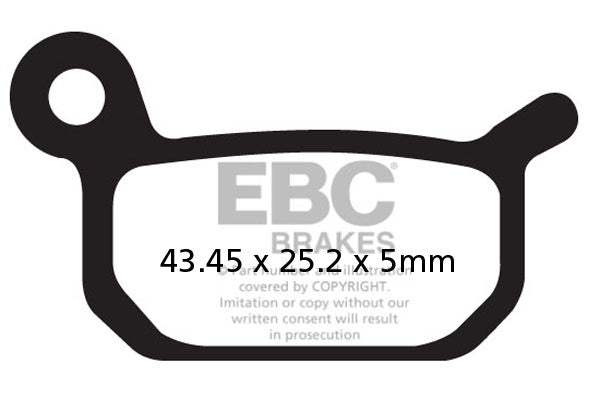 EBC Brakes Klocki hamulcowe EBC FA325R (kpl. na 1 tarcze) (odpowiednik PROX 37.106302)