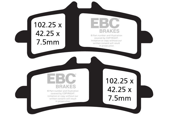 EBC Brakes Klocki hamulcowe EBC GPFAX447HH torowe/profesjonalne (kpl. na 1 tarcze)