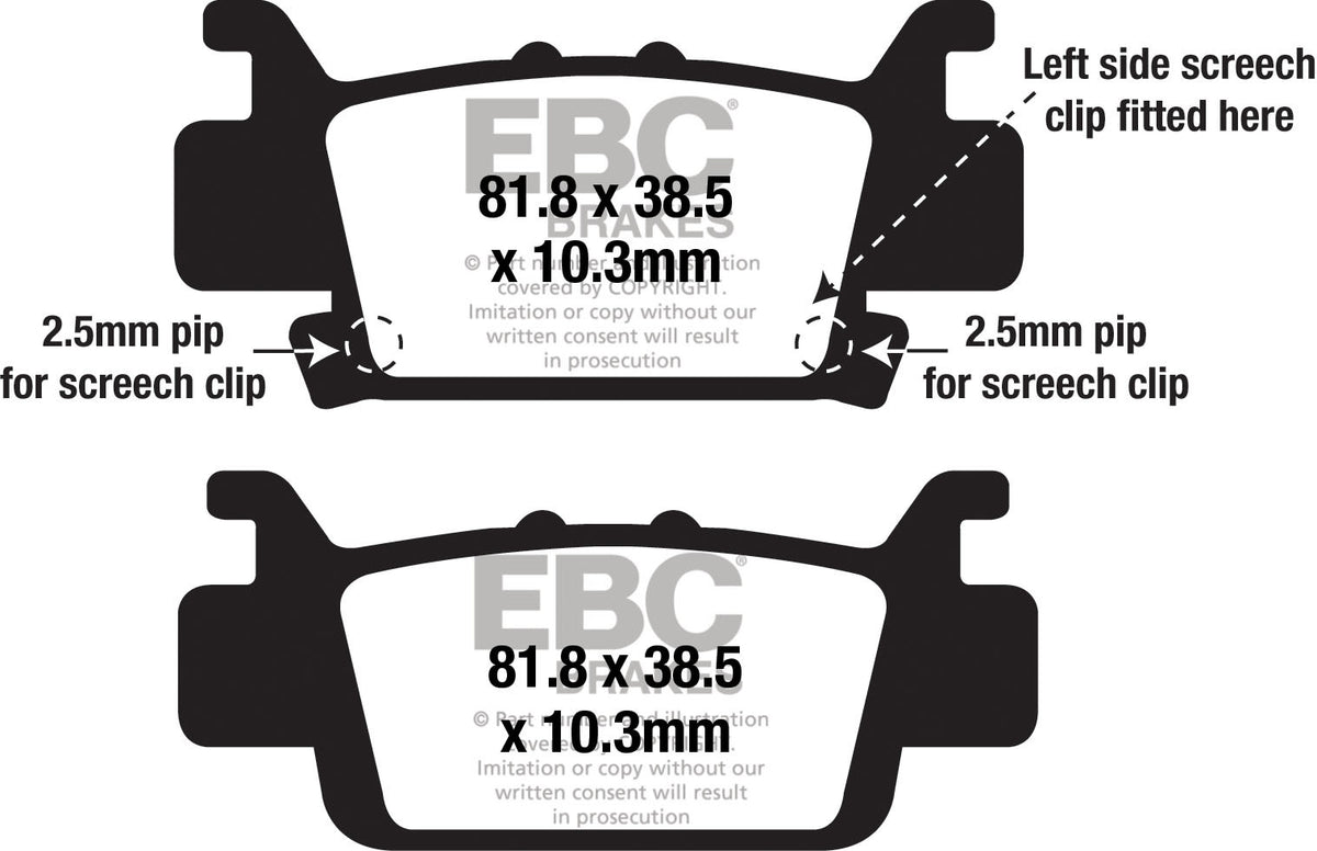 EBC Brakes Klocki hamulcowe EBC FA703TT (kpl. na 1 tarcze)