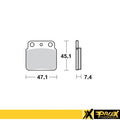 ProX Racing Parts ProX Klocki Hamulcowe Tylne LT-Z400 '03-18 + LT-R450 '06-11 + KFX400 (odpowiednik EBC FA137R)