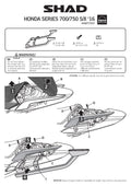 STELAŻ KUFRA TYŁ SHAD DO HONDA NC750 X/S