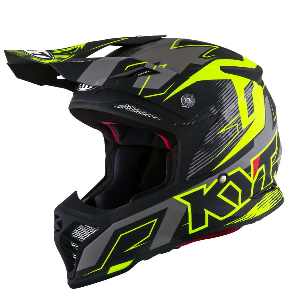 Kask Motocyklowy KYT SKYHAWK DIGGER matowy czarny/żółty