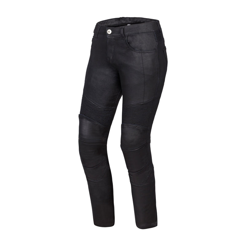 JEANSY MOTOCYKLOWE DAMSKIE OZONE ROXY WAXED BLACK 24/30