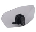 OXFORD WINDSHIELD DEFLEKTOR REGULOWANY NA SZYBĘ PRZYCIEMNIANY (DYMIONY) (SMOKED) 260 x 125MM