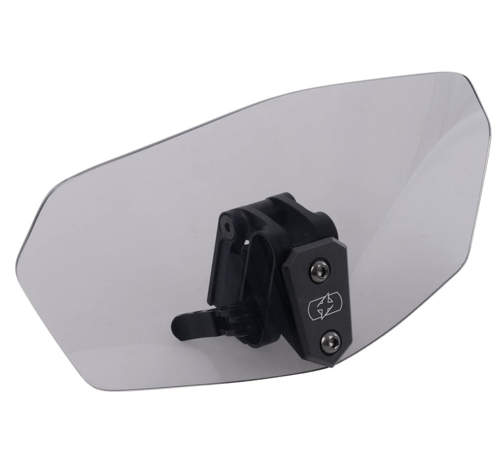 OXFORD WINDSHIELD DEFLEKTOR REGULOWANY NA SZYBĘ PRZYCIEMNIANY (DYMIONY) (SMOKED) 260 x 125MM