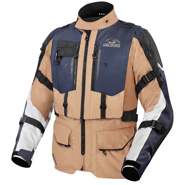 KURTKA LS2 BREAKOUT MAN SAND BLUE GREY