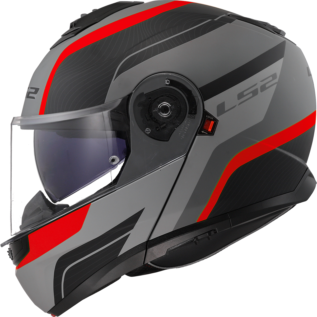 KASK LS2 FF908 STROBE II MONZA BLACK GREY RED
