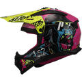 KASK LS2 MX708 FAST II GORILLA PURPLE H-V YEL