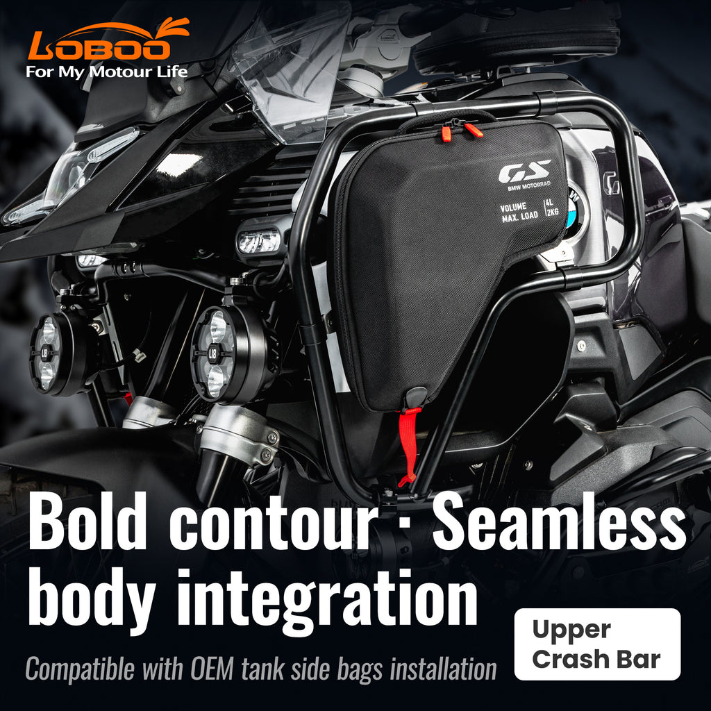 LOBOO Gmole górne do BMW R1300GS ADVENTURE (2024-) czarne