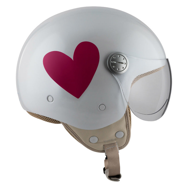 KASK MOTOCYKLOWY NZI PASARELA CORAZÓN ROSA XS