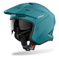KASK MOTOCYKLOWY AIROH KOMBAKT COLOR PETROL GREEN MATT