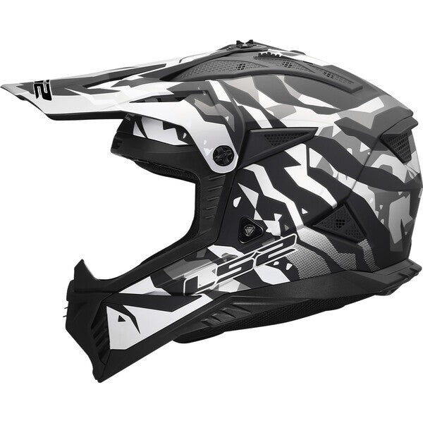 KASK LS2 MX708 FAST II GROTESK BLACK GREY