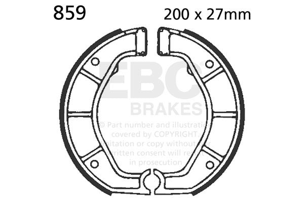 EBC Brakes Szczęki hamulcowe EBC 859 (1 kpl.)