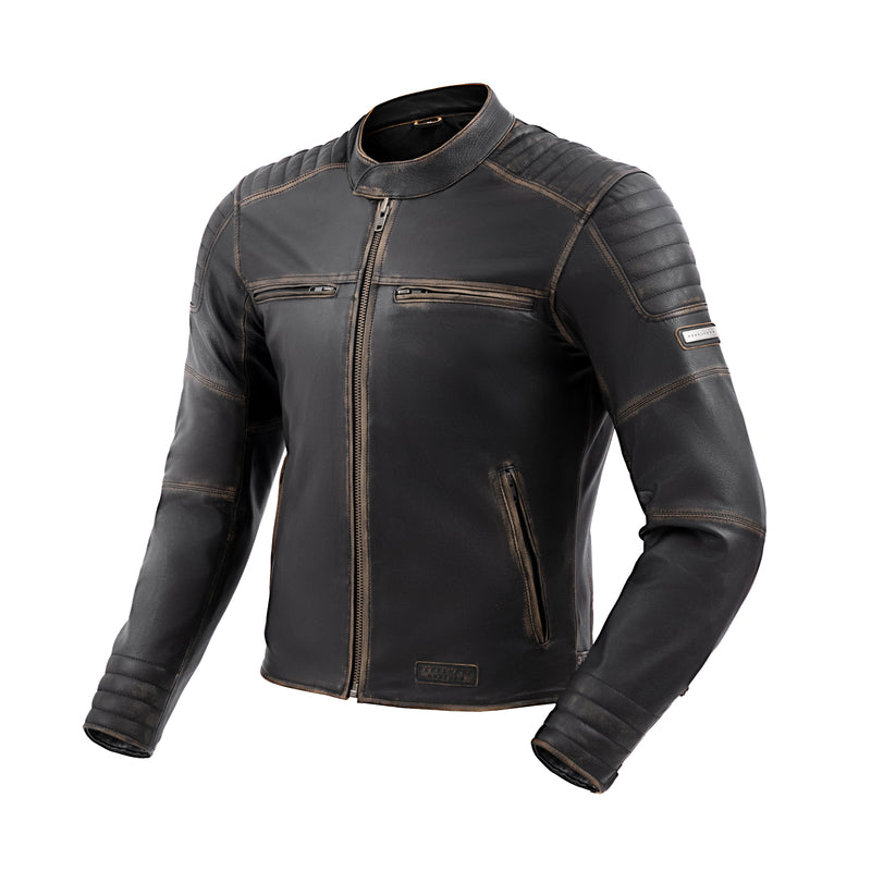 KURTKA MOTOCYKLOWA SKÓRZANA REBELHORN HUNTER 2 VINTAGE BROWN