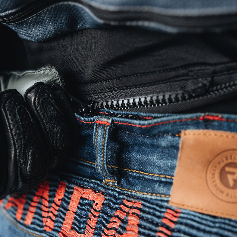 JEANSY MOTOCYKLOWE REBELHORN VANDAL DENIM BLACK
