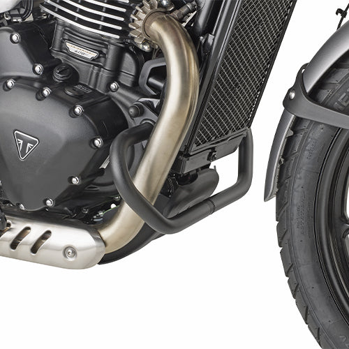 KAPPA GMOLE OSŁONY SILNIKA TRIUMPH SCRAMBLER 400 X '24-'25, SPEED 400 '24-'25, CZARNE – zdjęcie 4
