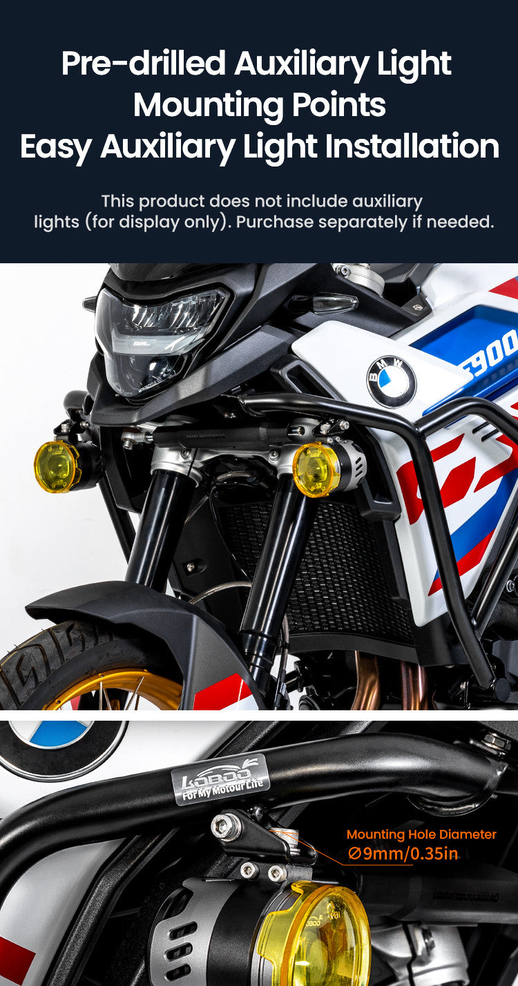 LOBOO Gmole dolne do BMW F900GS (2024-) czarne
