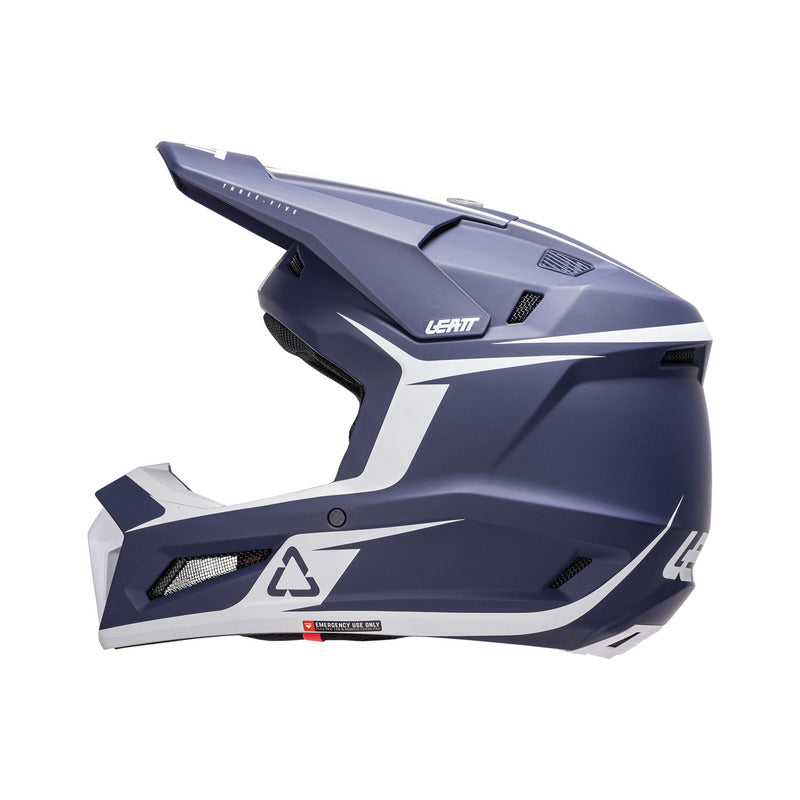 KASK MOTOCYKLOWY Z GOGLAMI LEATT KIT MOTO 3.5 BLUE