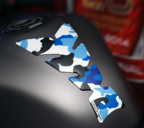 ONEDESIGN Tankpad Moon "Soft touch" camouflage niebieski