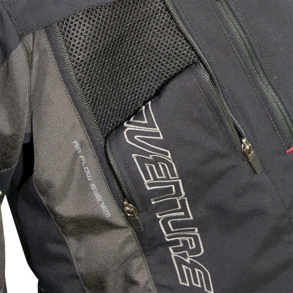 Kurtka motocyklowa BUSE Adventure STX czarno-szara